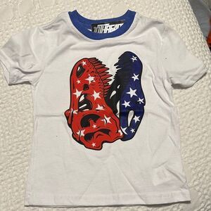 NWT Boys USA Dino Shirt Size 5